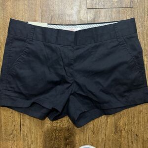 J. Crew Womens Shorts Size 6 Chino Broken In Cotton 4" Inseam Black